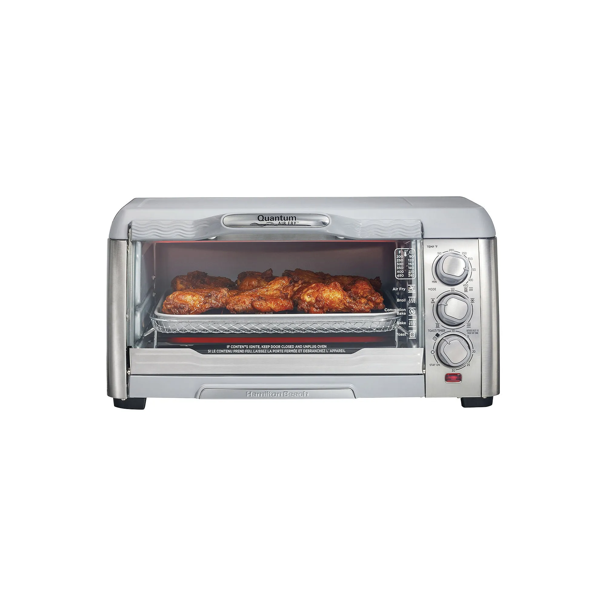 Hamilton Beach 31350 Quantum Air Fryer Toaster Oven, Stainless Steel