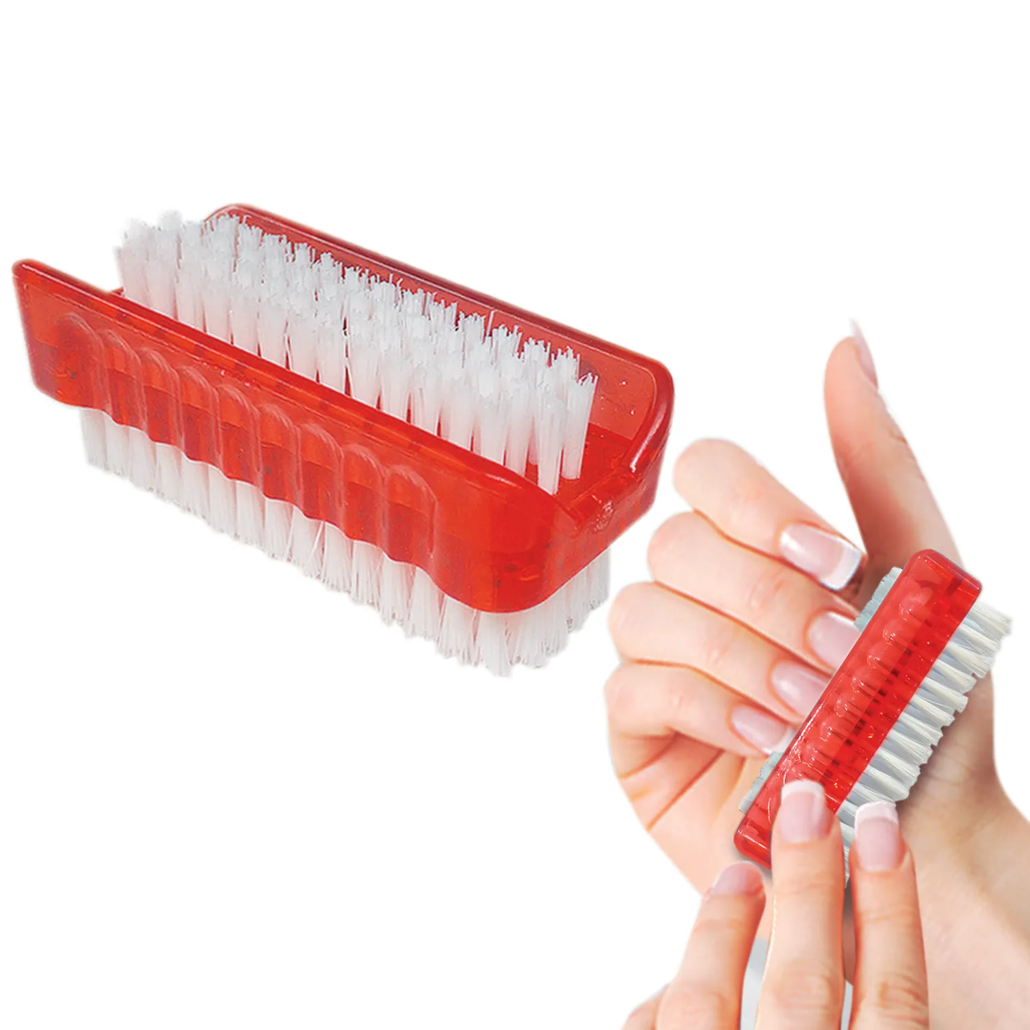 Hand & Nail Brush (1 piece - Red)