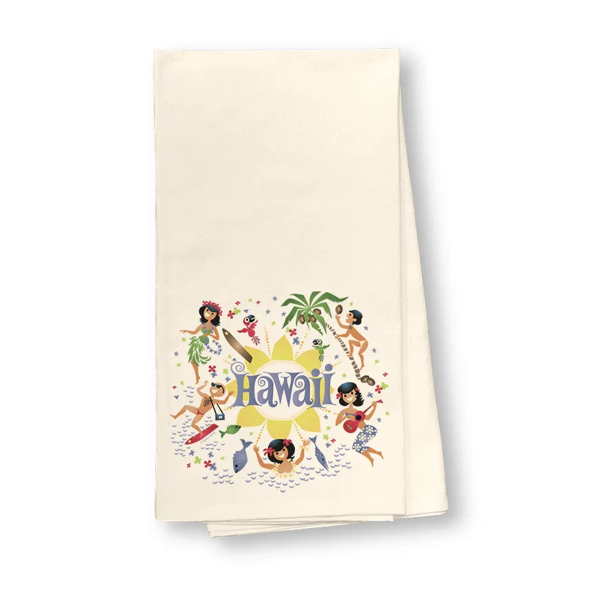 Here's Hawaii Flour Sack Dish Towel