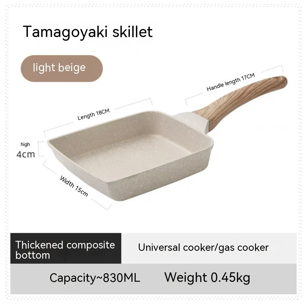 Household Medical Stone Breakfast Pan