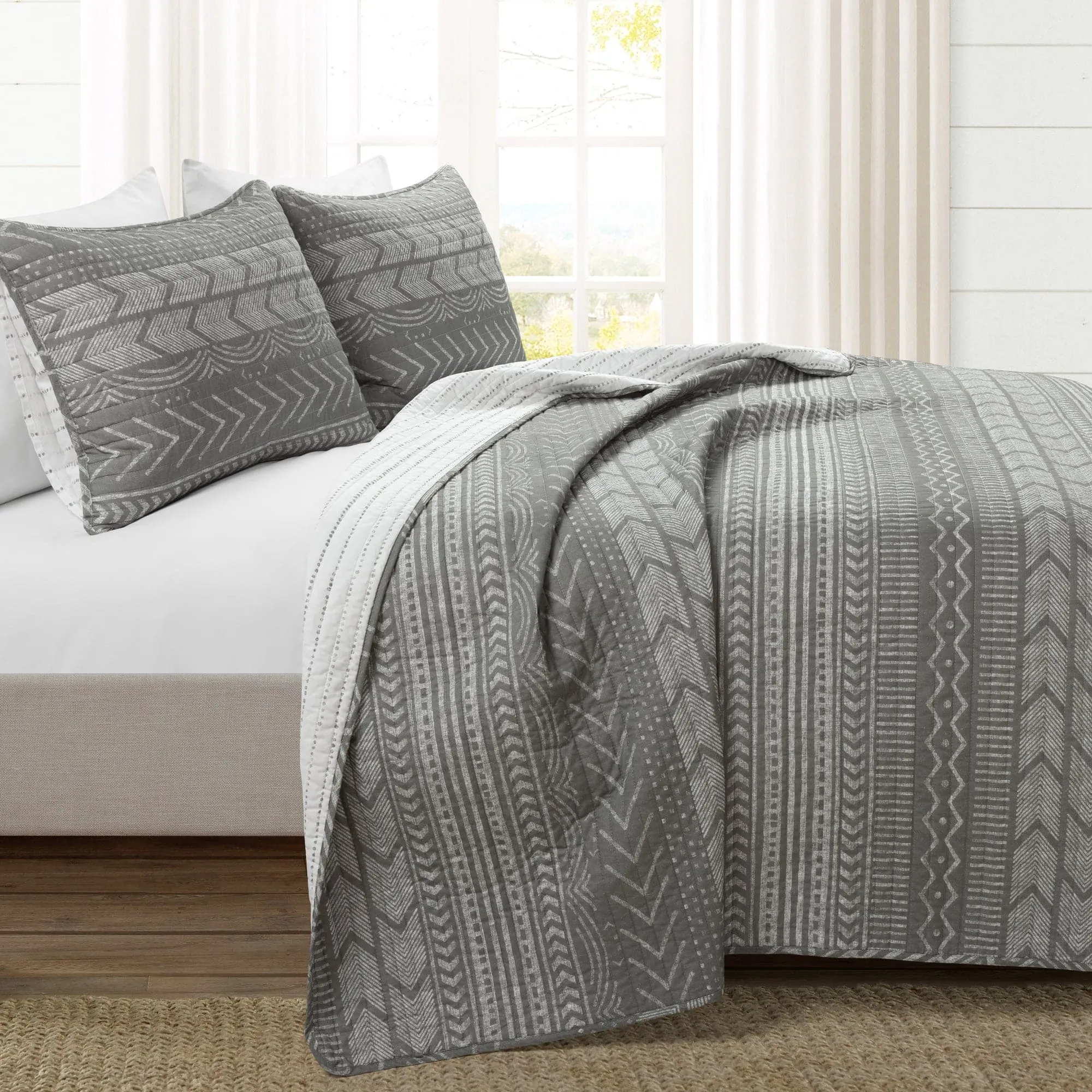 Hygge Geo Quilt 3 Piece Set