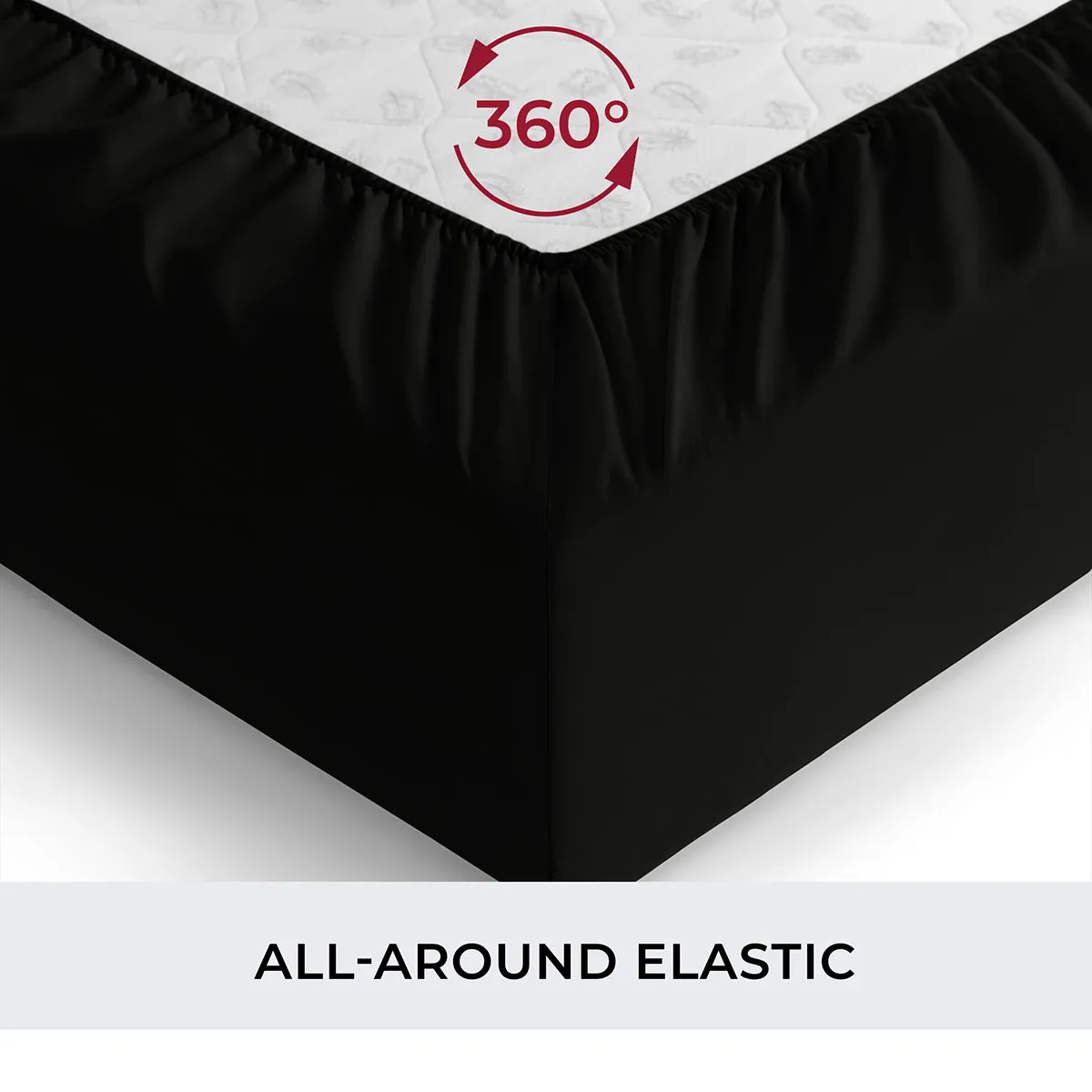 Iconic Microfiber Fitted Sheet (Dark Colors)