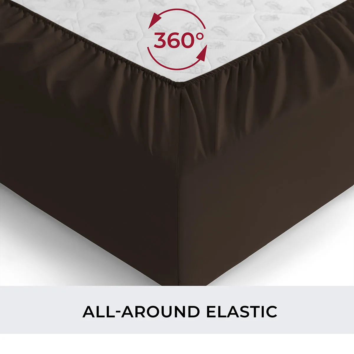 Iconic Microfiber Fitted Sheet (Dark Colors)