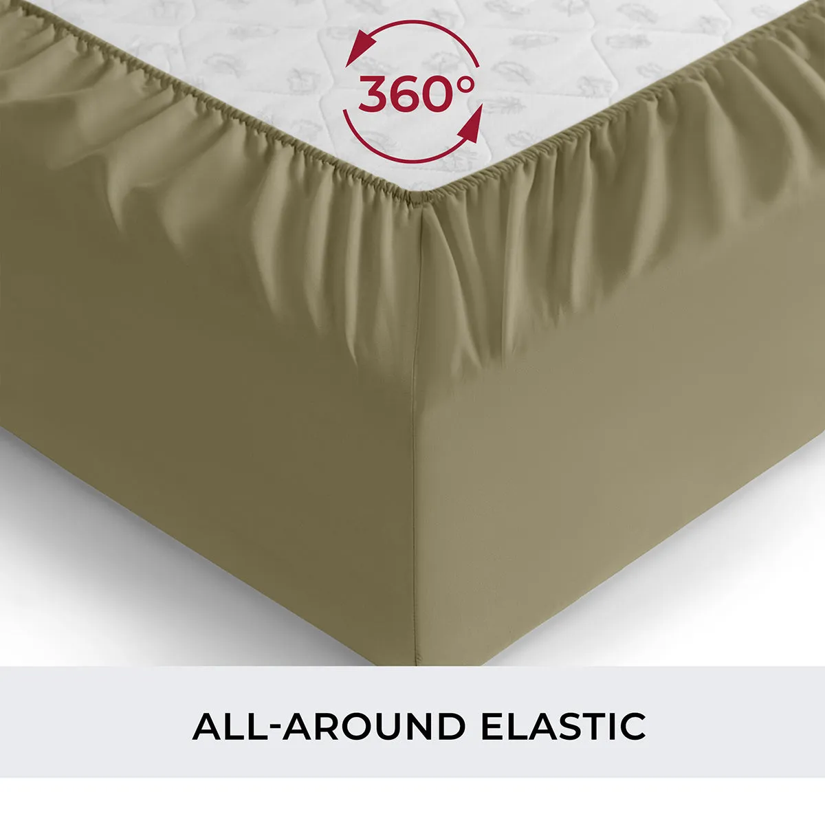 Iconic Microfiber Fitted Sheet (Dark Colors)