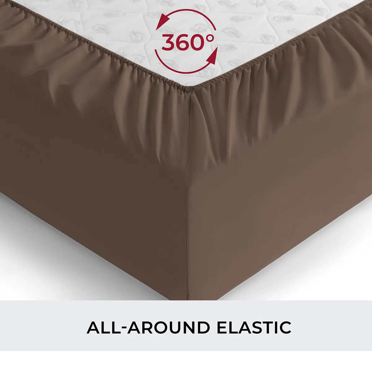 Iconic Microfiber Fitted Sheet (Dark Colors)