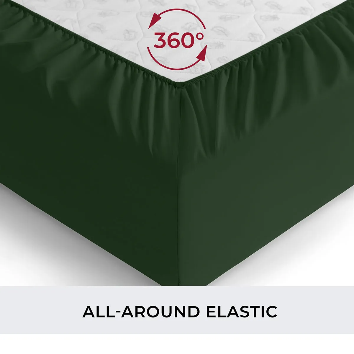 Iconic Microfiber Fitted Sheet (Dark Colors)