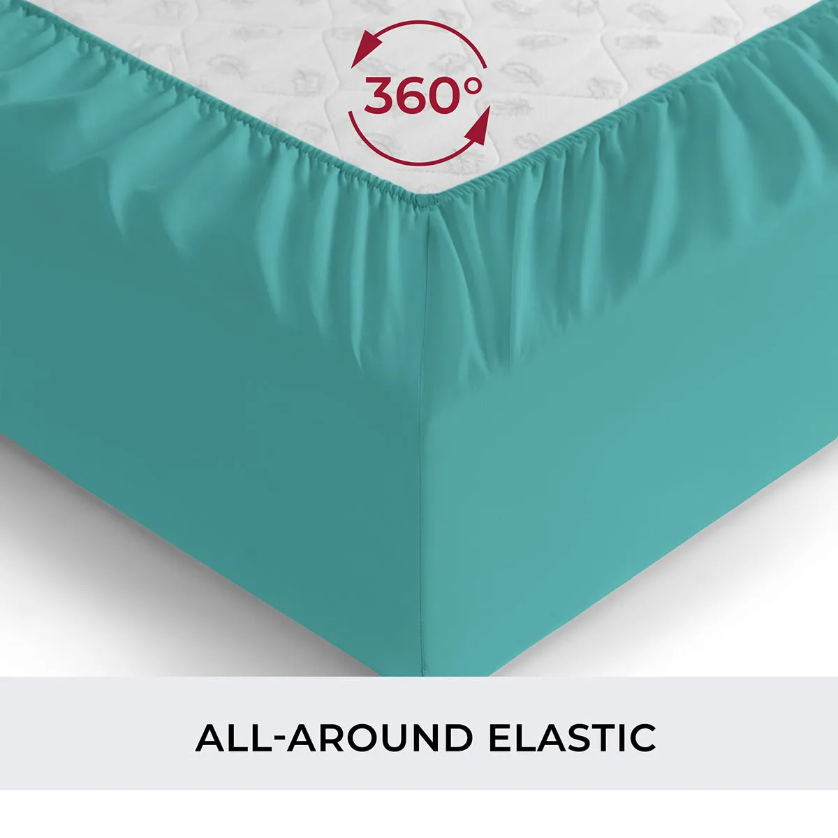 Iconic Microfiber Fitted Sheet (Dark Colors)