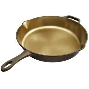 ILG8FE12S - iLiving Seasoned Modern Heirloom Mirror Polished Cast Iron Skillet Pan 12" (2.0" Wall Height/2.7 L)