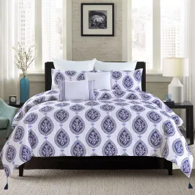 Ines - 5 Piece 100% Cotton Comforter Set