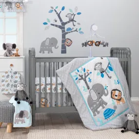 Jungle Fun 3-Piece Crib Bedding Set