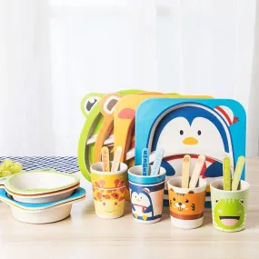 KIDS 5IN1 MELAMINE TABLEWARE SET