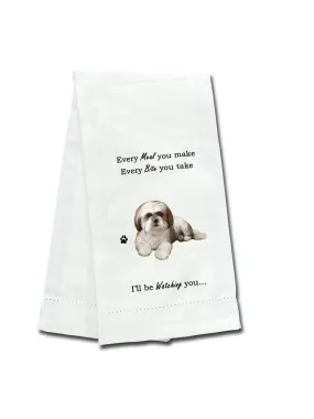 Kitchen Towel - Tan/White Shih Tzu Dog - 711-87