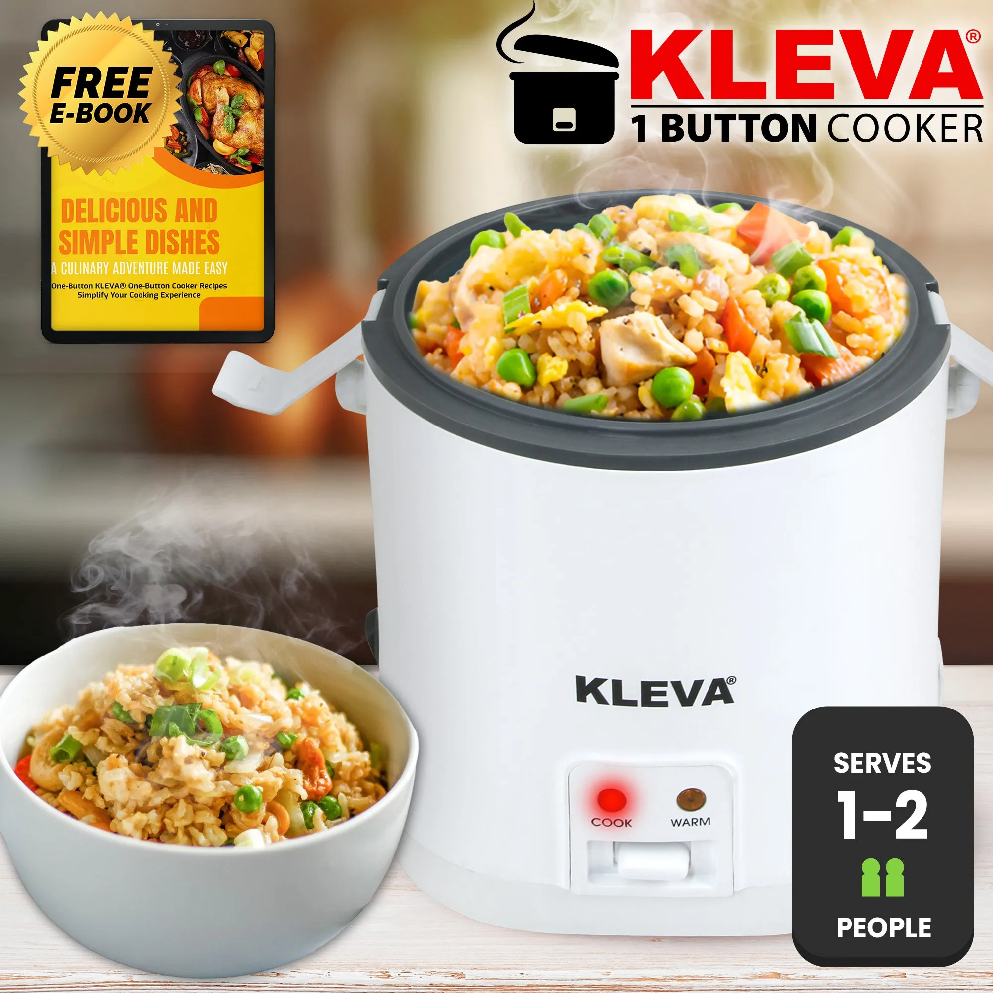 KLEVA® One Button 10-in-1 Cooker TV Special   BONUS Gifts   FREE Recipe eBook