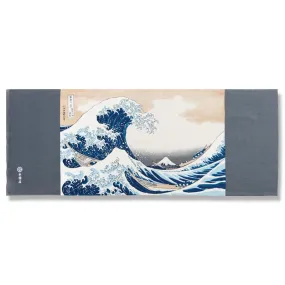 Kyo-Yuzen Dyeing Tenugui Towel (Japanese Hand Towel) - The Great Wave off Kanagawa -, Made in Kyoto, Japan