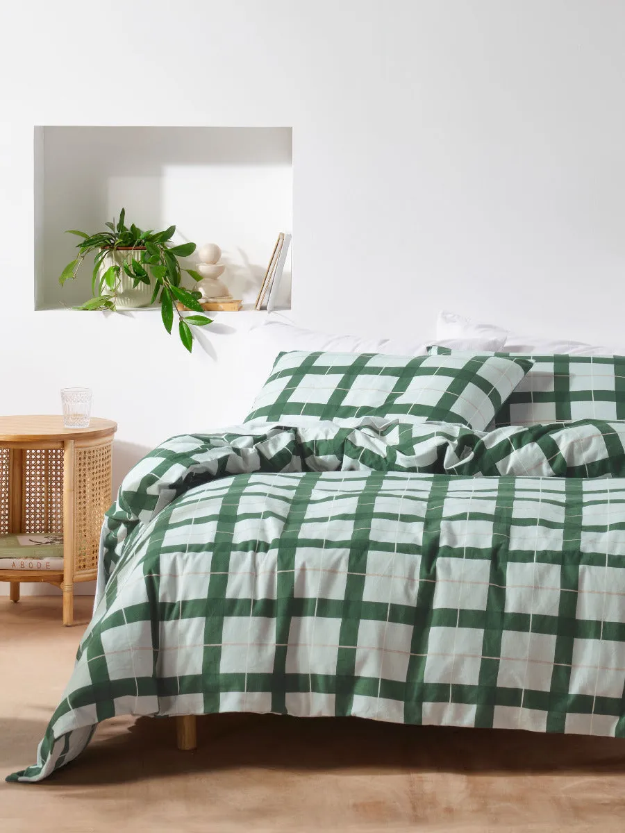 LINEN HOUSE FLANNELETTE QUILT COVER SET - CORINNE FOREST