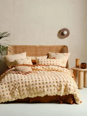 LINEN HOUSE HAZE PALE PEACH QUILT COVER SET