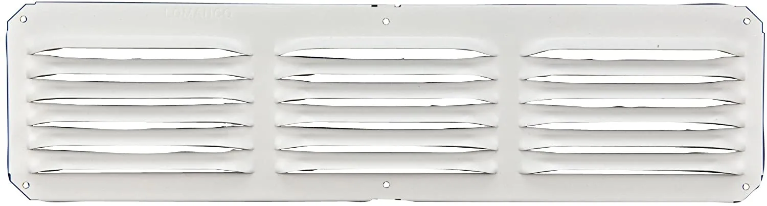 Lomanco C416w Aluminum Cornice Vents, 4" X 16", White