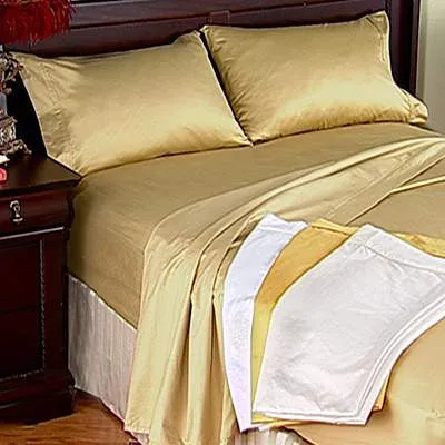 Luxury 1000 TC 100% Egyptian Cotton California King Sheet Set In Gold