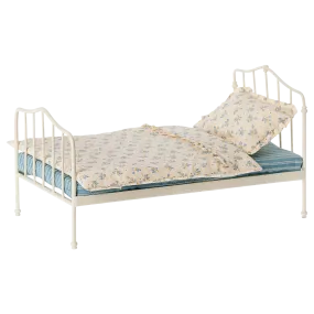 Maileg Miniature Metal Bed and Bedding