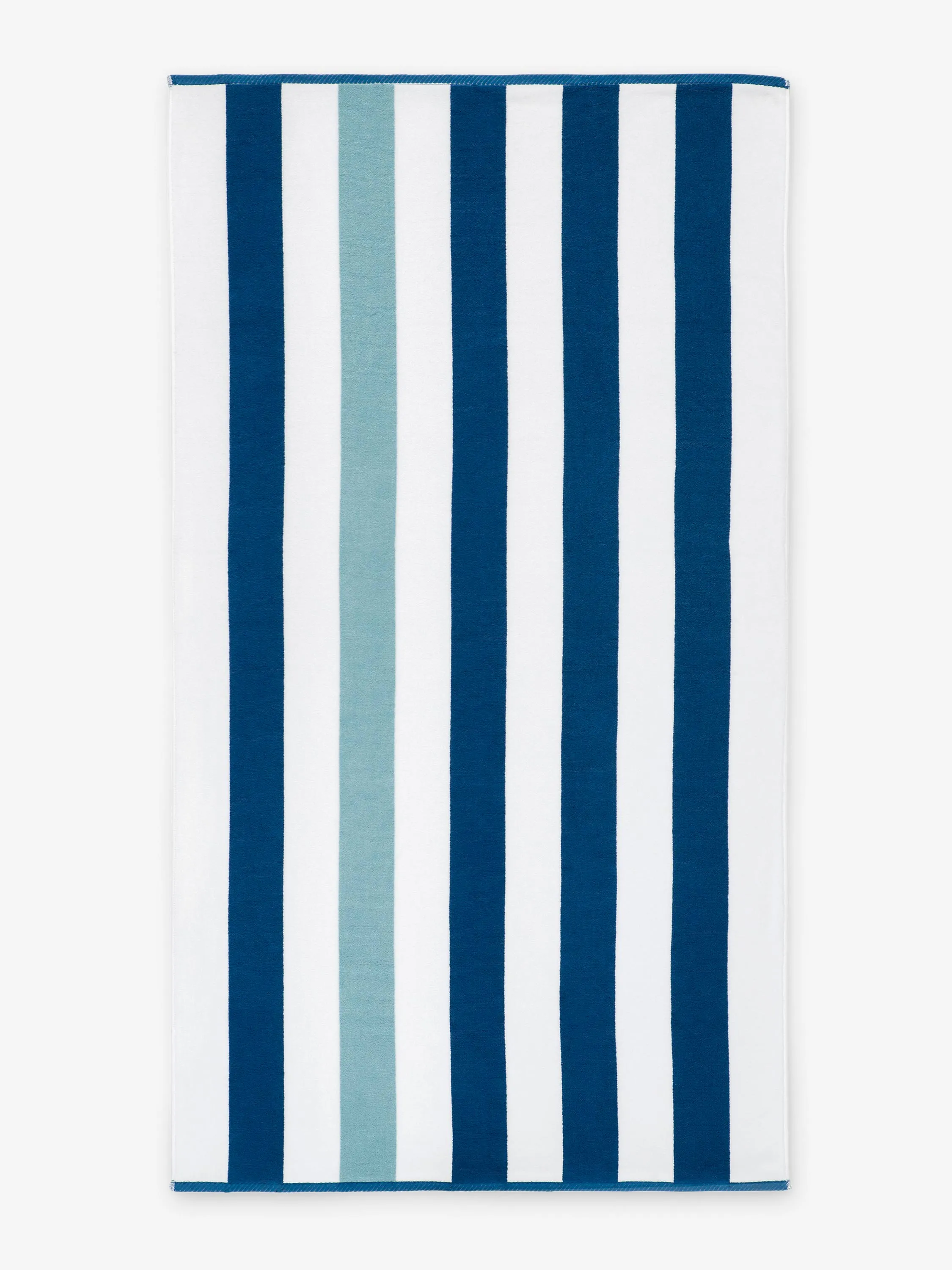 Marine Blue Sea Glass Cabana Beach Towel