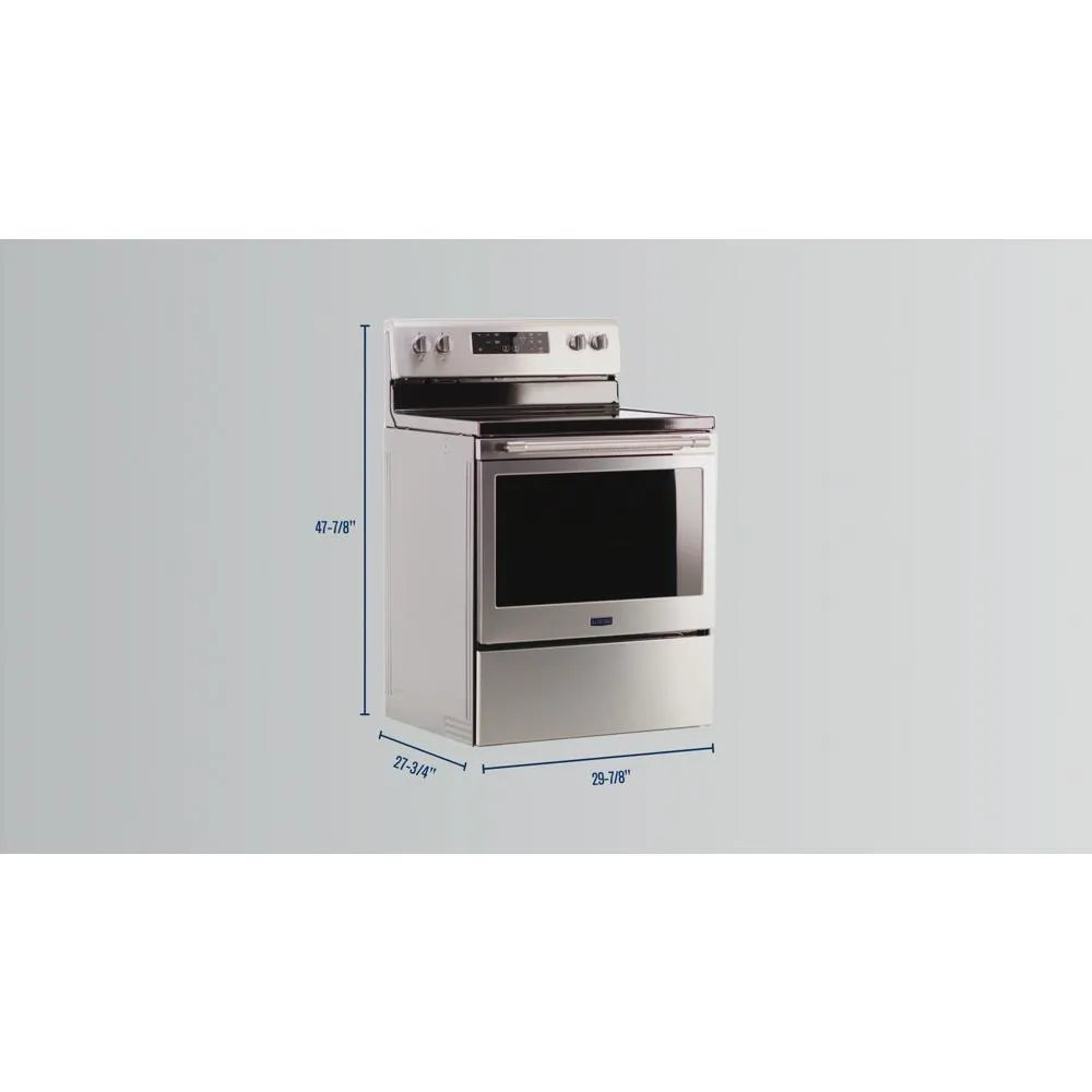 Maytag MER7700LZ Electric Range with Air Fryer and Basket - 5.3 cu. ft.