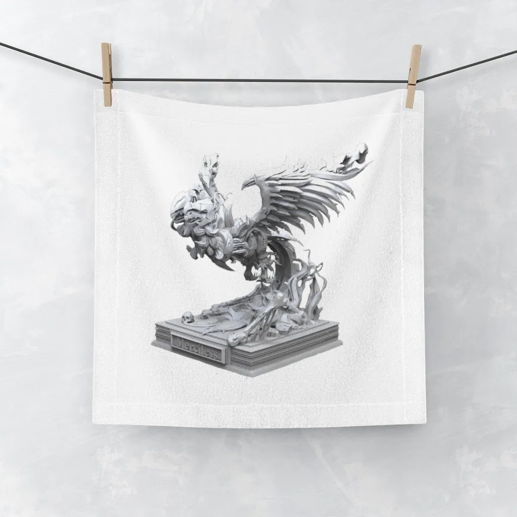 Merciless the Flaming SkyBird Face Towel