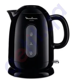 MOULINEX PLASTIC KETTLE BLACK 2400W 1.7LTR BY282827