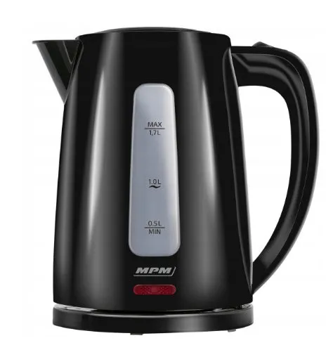 Mpm Cordless Kettle Mcz-112Black 1,7 L, 2200 W