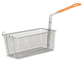 Nella Fryer Basket 12" x 6.5" x 5.5" with Orange Handle