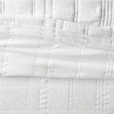 New - Full/Queen Waffle Matelasse Quilt White - Threshold designed with Studio McGee