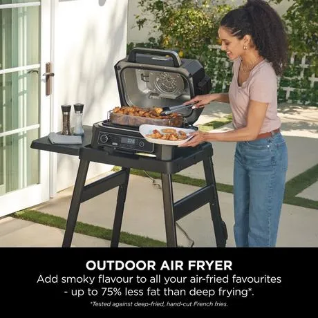 Ninja OG850UK Pro XL Electric BBQ Grill and Smoker with Cover OG850UKKIT Open Box Clearance