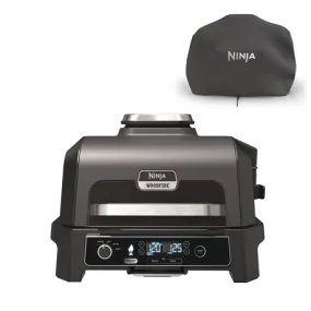 Ninja OG850UK Pro XL Electric BBQ Grill and Smoker with Cover OG850UKKIT Open Box Clearance