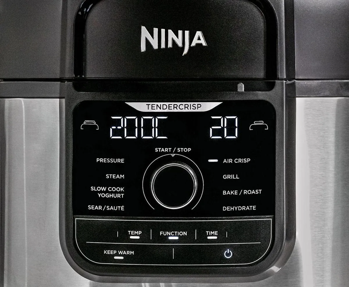 Ninja OP350UK Foodi 6 Litre 9-in-1 Multi-Cooker, Black/Silver