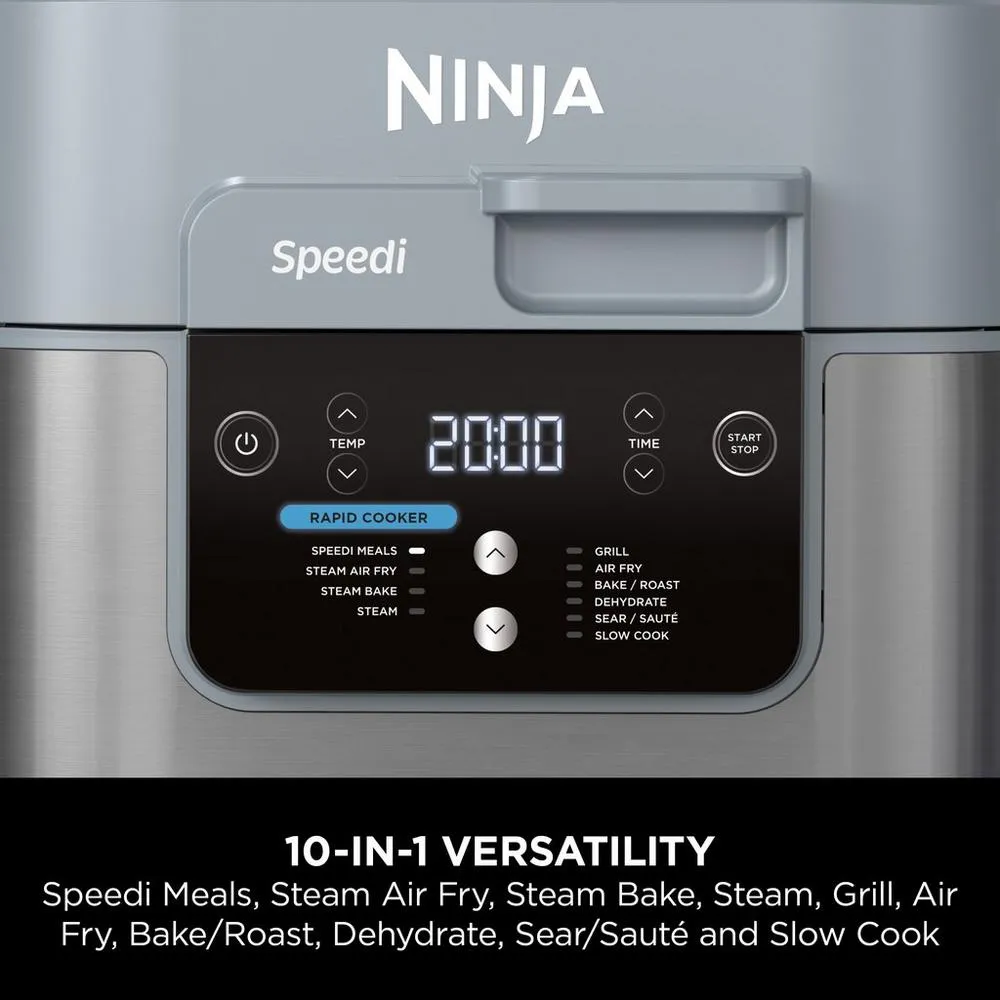 Ninja Speedi ON400UK 5.7 Litre Rapid Multi Cooker and Air Fryer, Grey