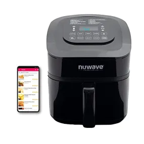 NUWAVE Brio 7-in-1 Air Fryer Oven, 7.25-Quart with One-Touch Digital Controls, Non-Stick Air Circulation Riser & Reversible Rack Included