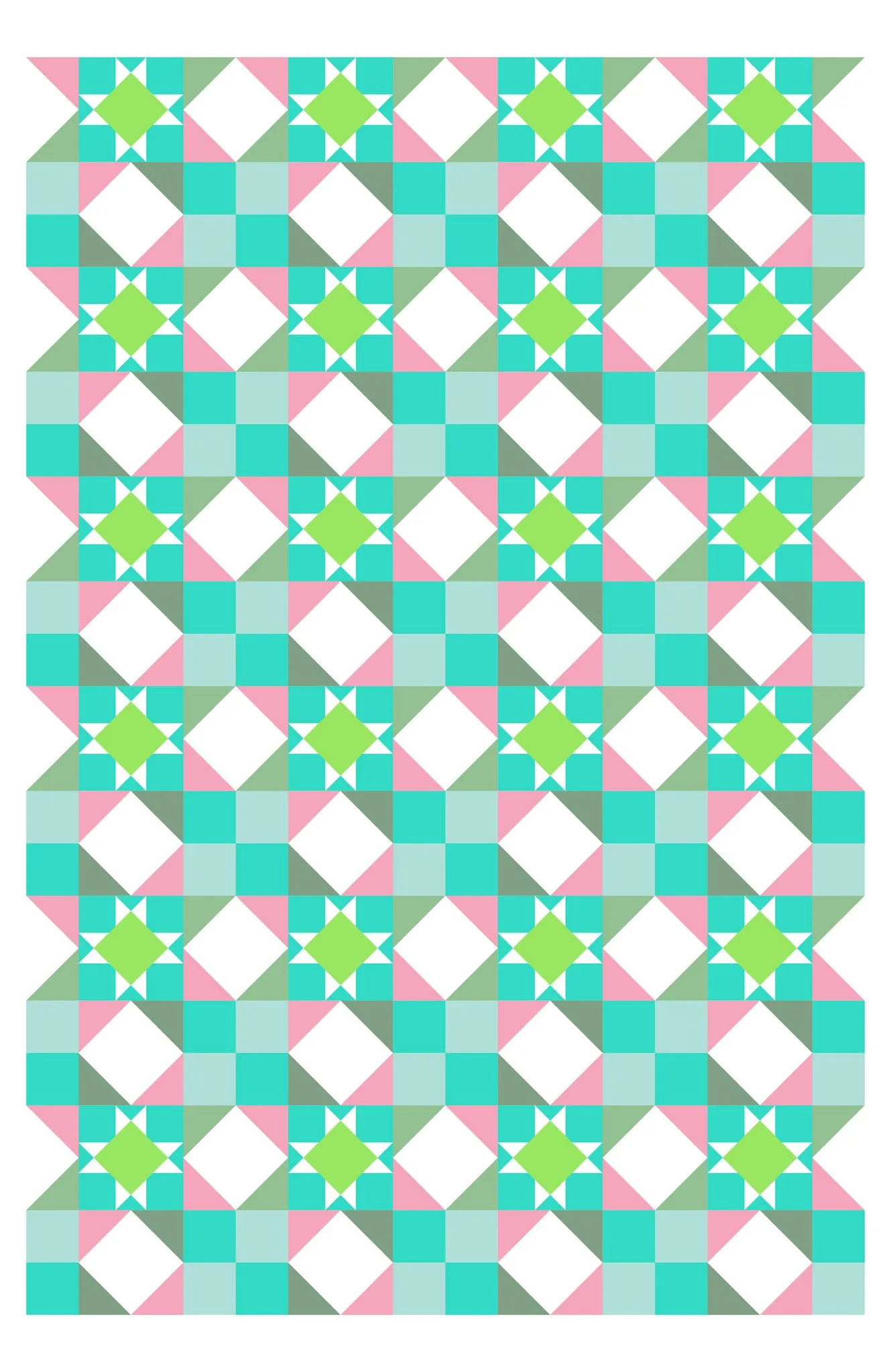 Ohio Star Cheater Quilt