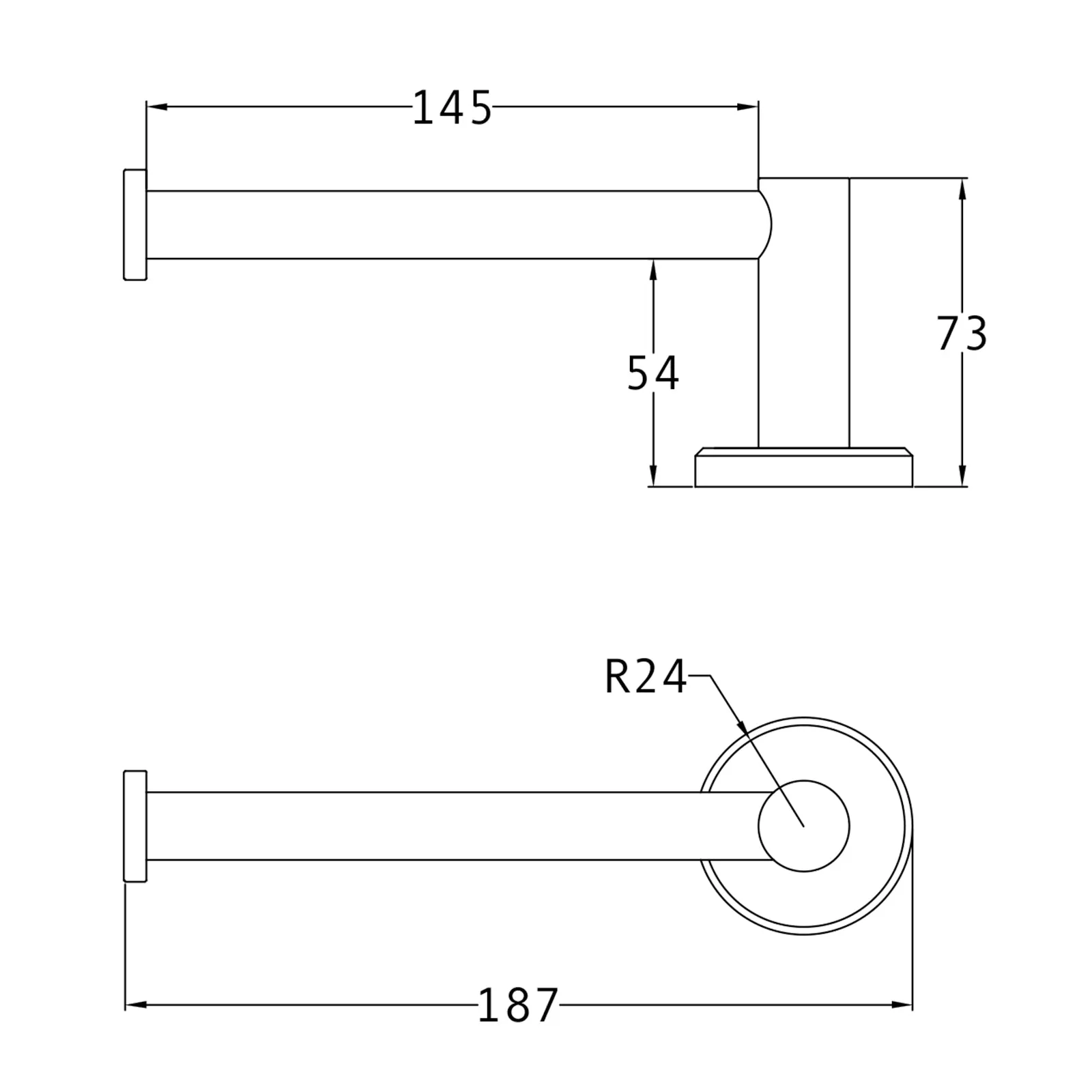 Oxford Toilet Roll Holder