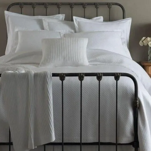 Oxford White Coverlets by Peacock Alley