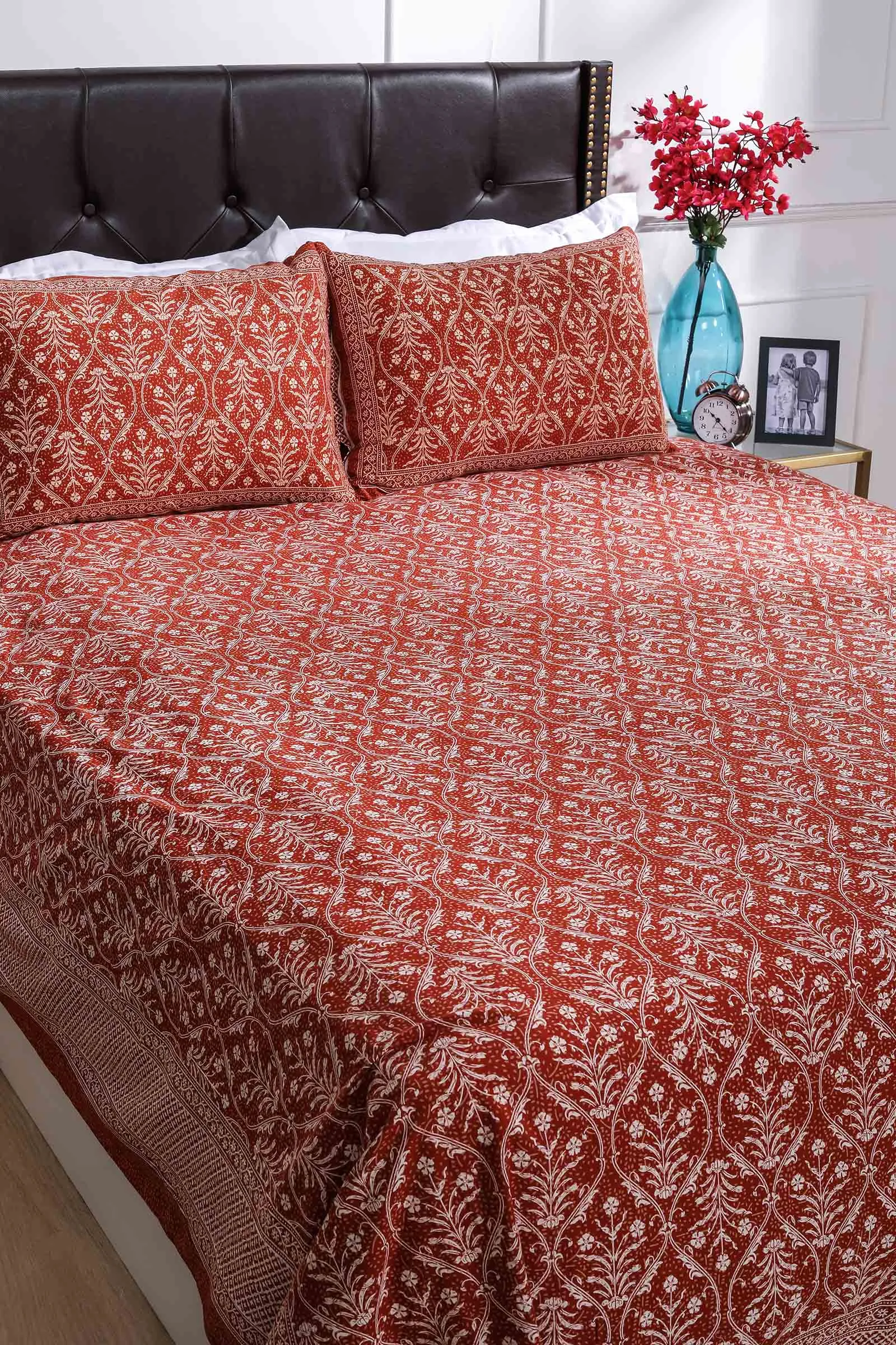 Pastel Jaal Cotton Bedsheet