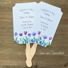 Personalized Wedding Guest Fans