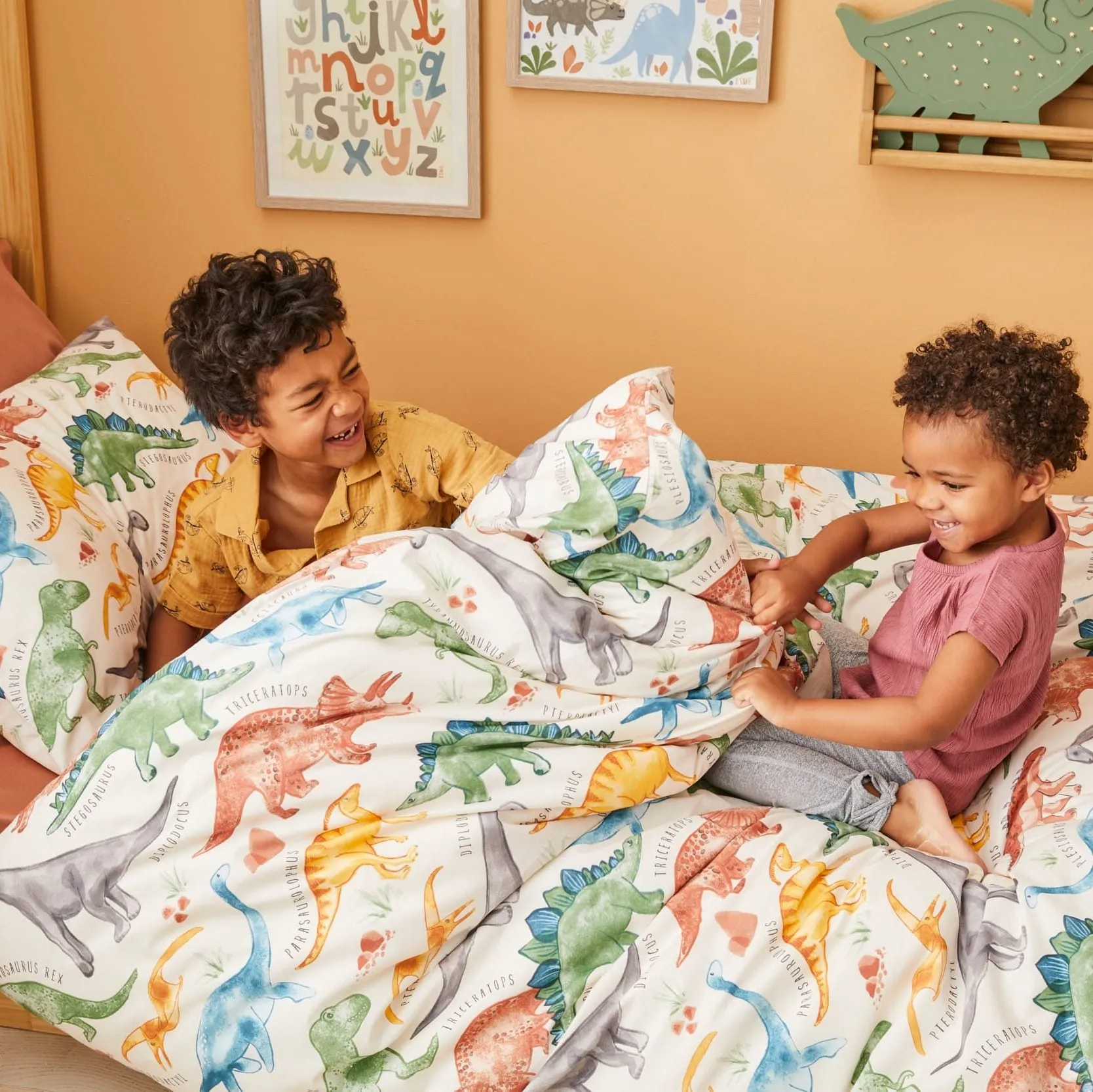 Prehistoric Dinosaurs Kids Boys Cotton Quilt Cover Set