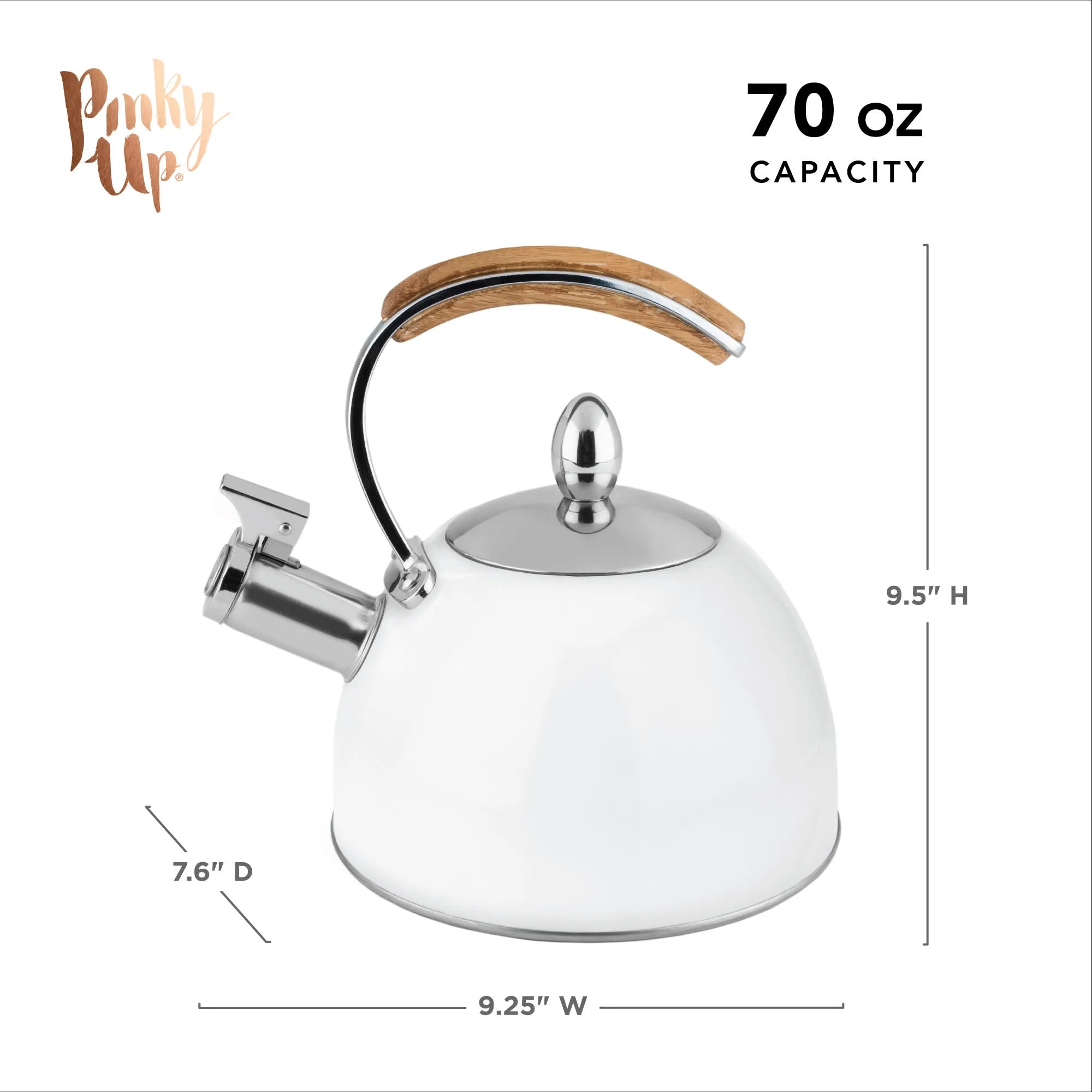 Presley White Tea Kettle