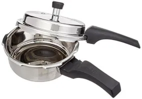 Prestige Deluxe Alpha Outer Lid Stainless Steel Pressure Cooker, 2 Litres, Silver