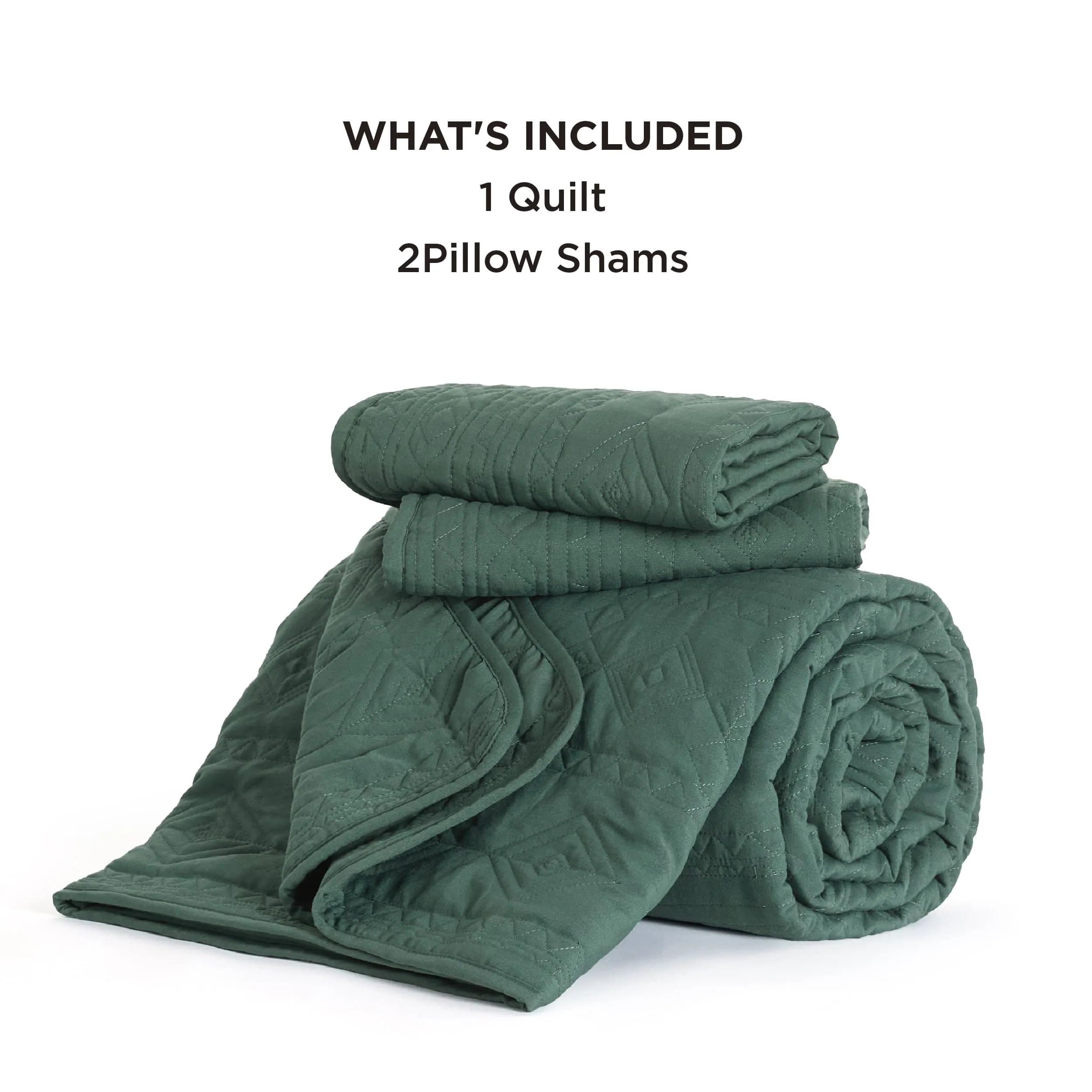 Prewashed Microfiber Quilt Set