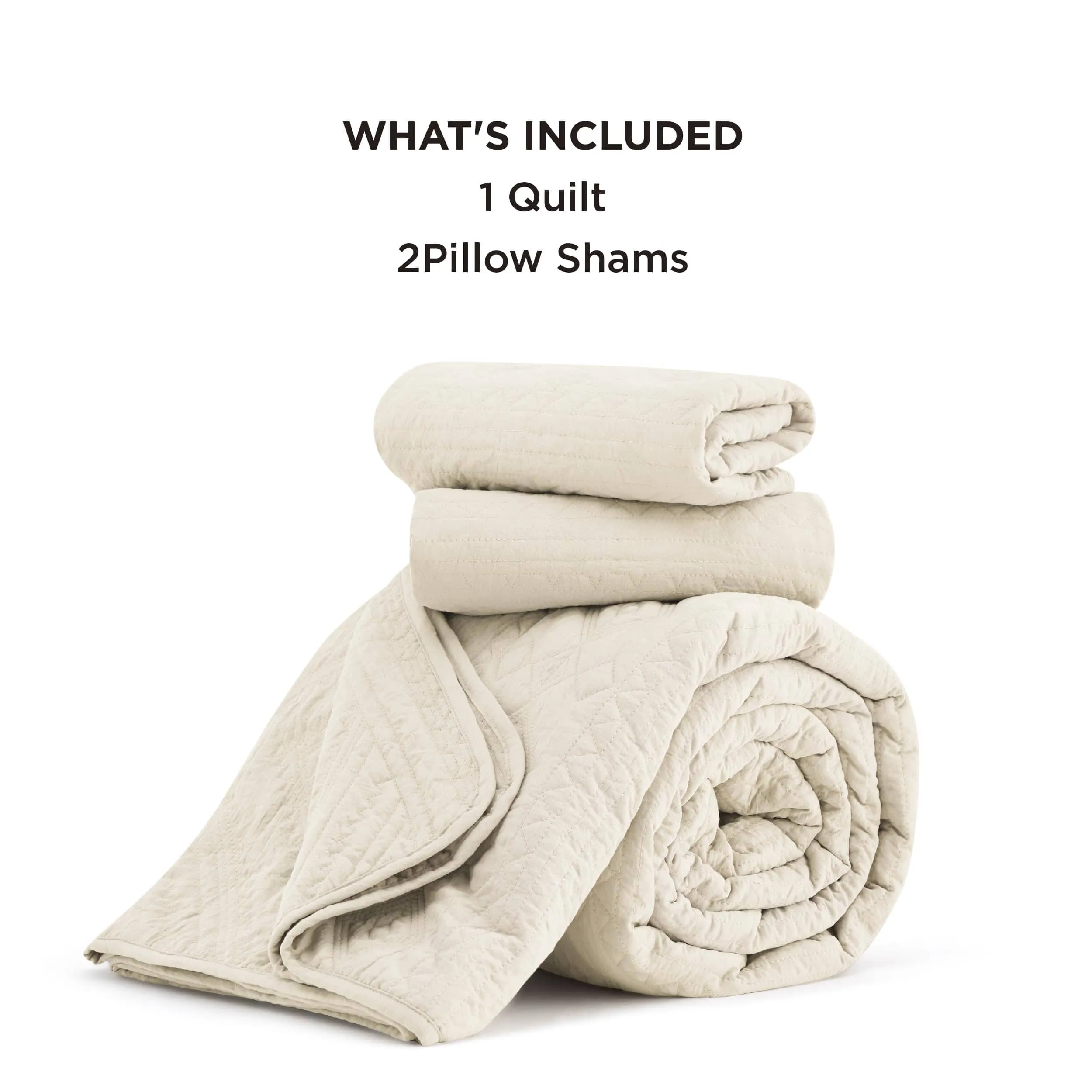 Prewashed Microfiber Quilt Set