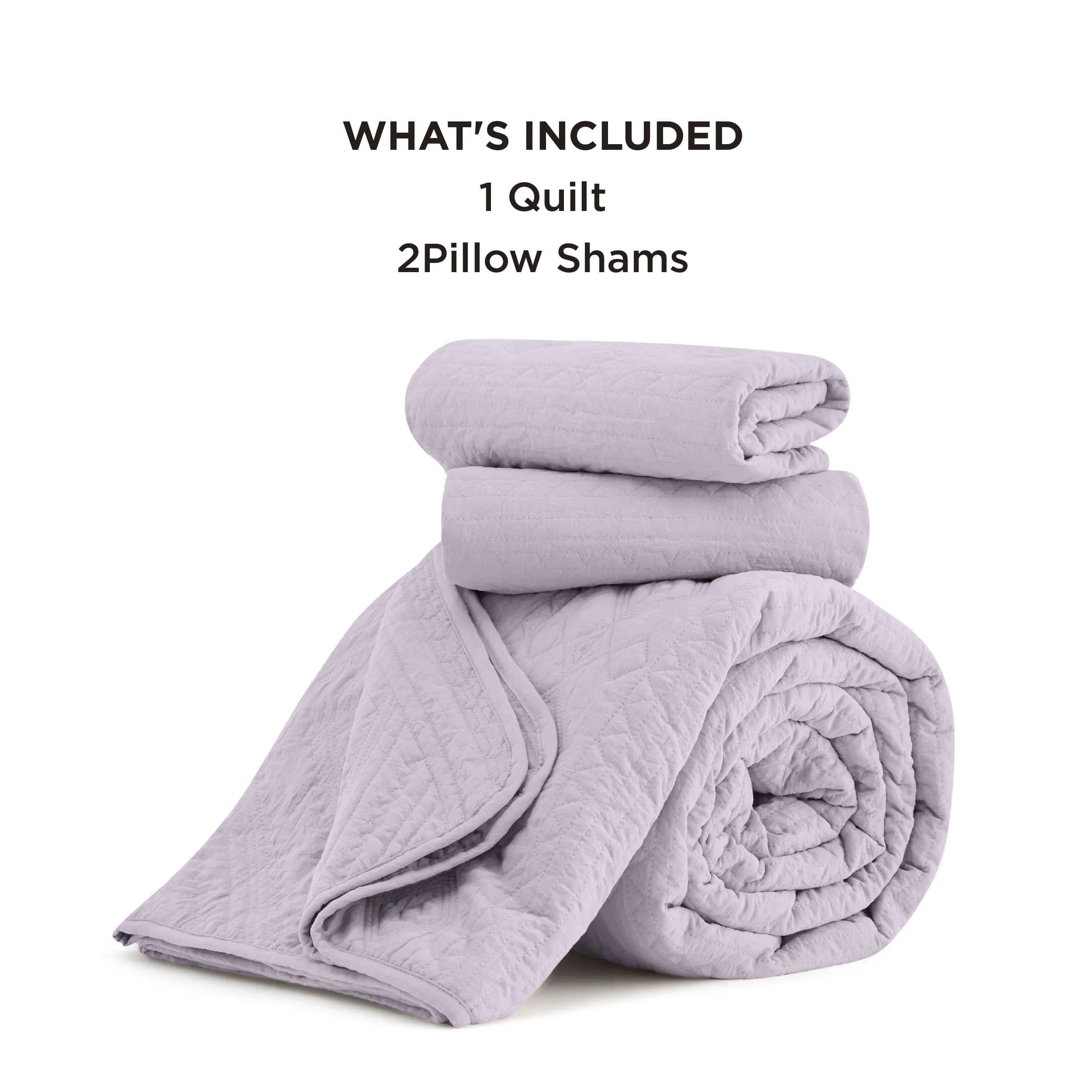 Prewashed Microfiber Quilt Set