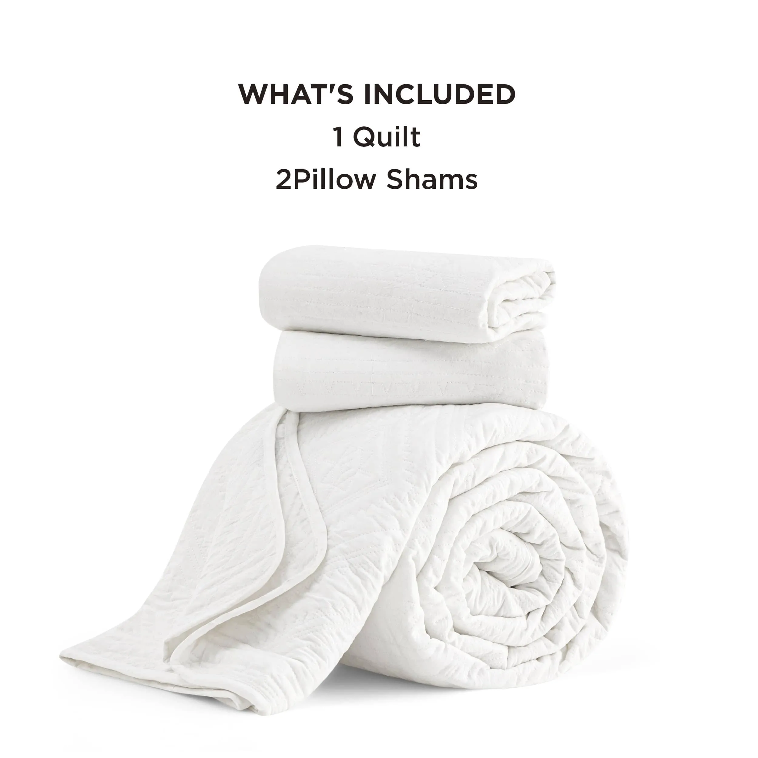 Prewashed Microfiber Quilt Set