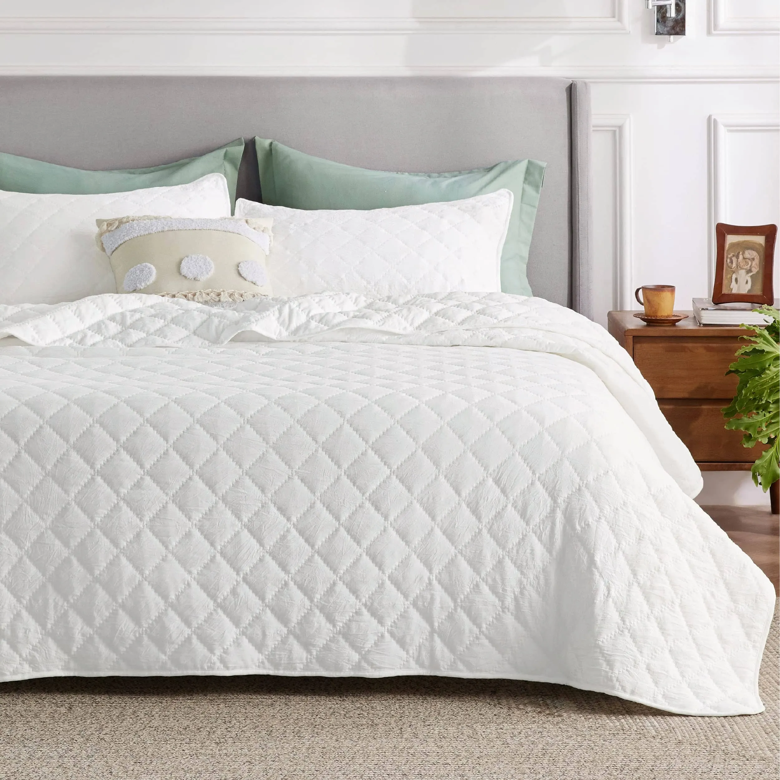 Prewashed Microfiber Quilt Set