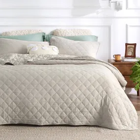 Prewashed Microfiber Quilt Set