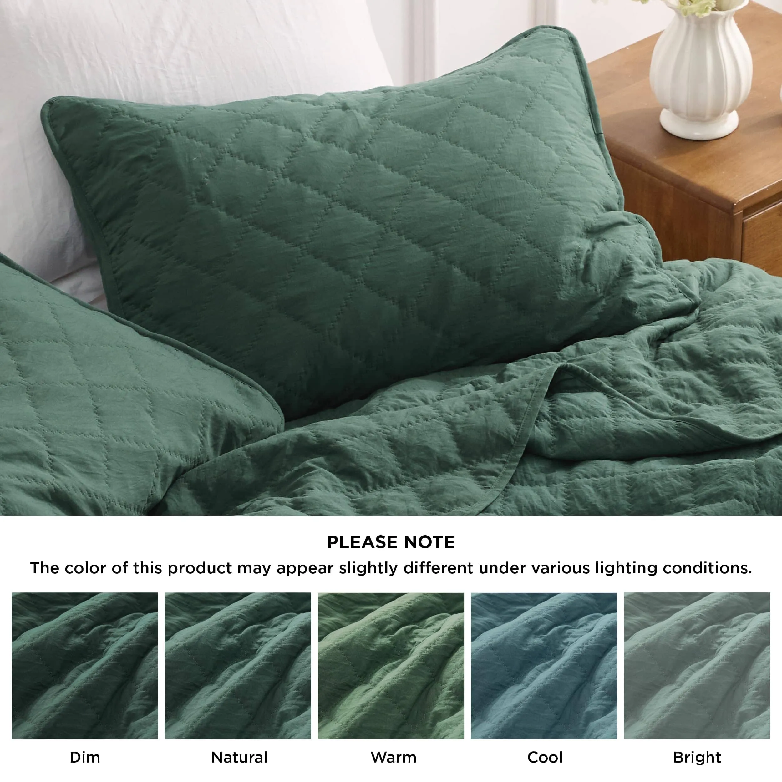 Prewashed Microfiber Quilt Set